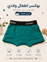 663 Kids’ Boys’ Cotton Boxer Briefs JUNIOR Back 2*1 Different Designs