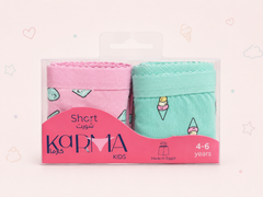 Kids Girls’ Cotton shorts karma Pack 2*1 Different Designs