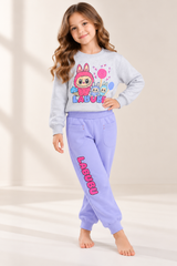 7056 Girls’ Winter Cotton Pajamas SIKA