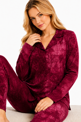 27367 Women's Classic Long Sleeve Pajama Set K.D
