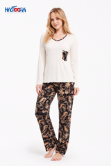 M-77 Women's Viscose Pajama Set FLUER