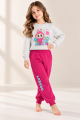 7056 Girls’ Winter Cotton Pajamas SIKA