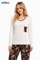 M-77 Women's Viscose Pajama Set FLUER