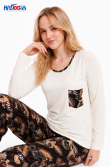 M-77 Women's Viscose Pajama Set FLUER