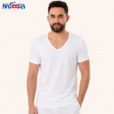 8253 JET Men's Short Sleeve V-Neck Undershirt