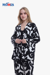 Print 2 Women's Viscose Pajamas Fleur
