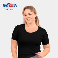 C&K تيشيرت حماله دانتيل 500قطن حريمي