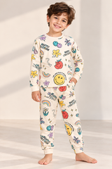 Unisex Kids’ Warm Printed Pajamas 🧸