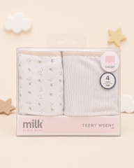 Kids Girls’ Cotton shorts Milk Pack 2*1 Different Designs