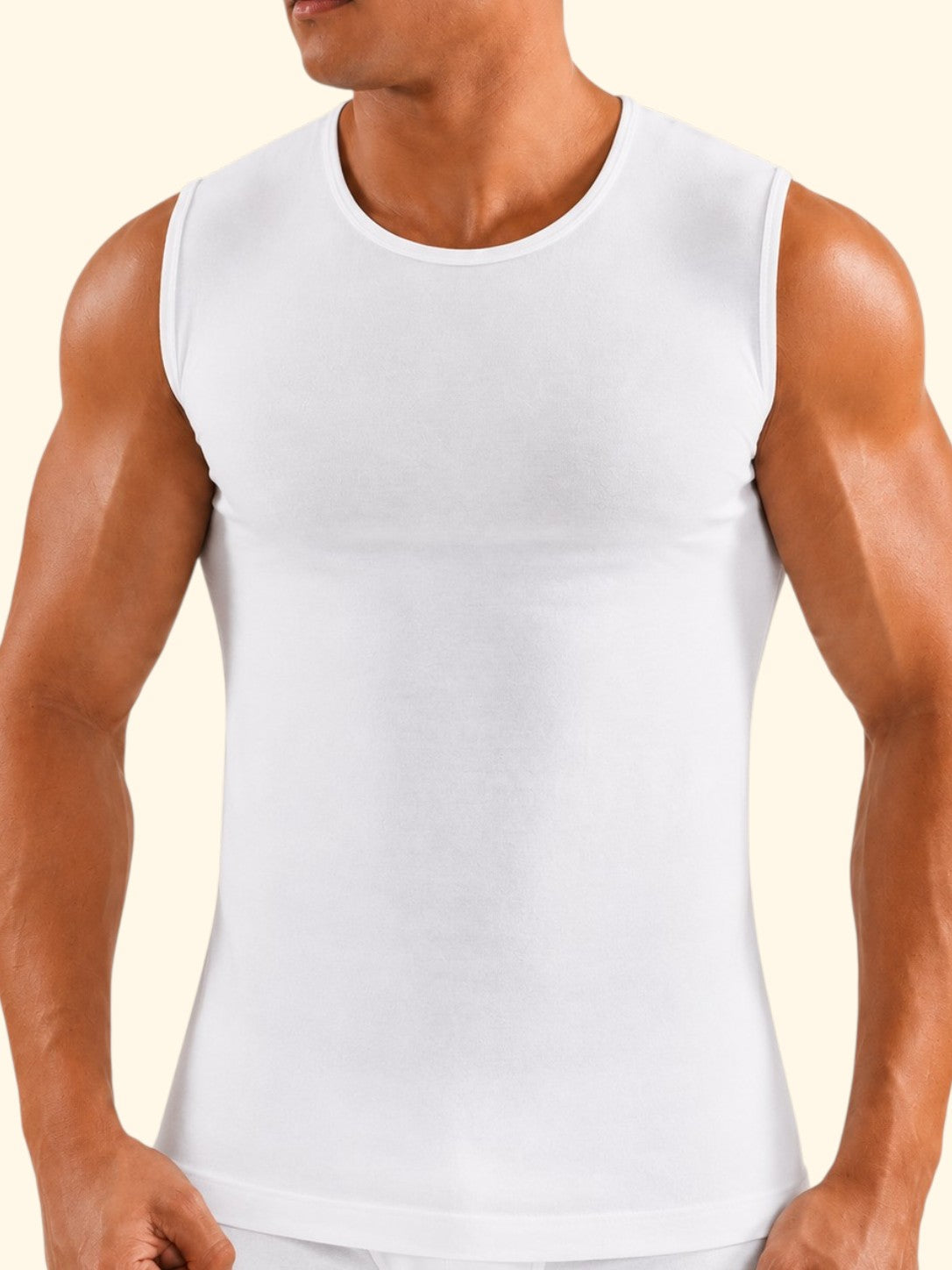 160 COOL Men's Lycra Crew Neck Tank Top