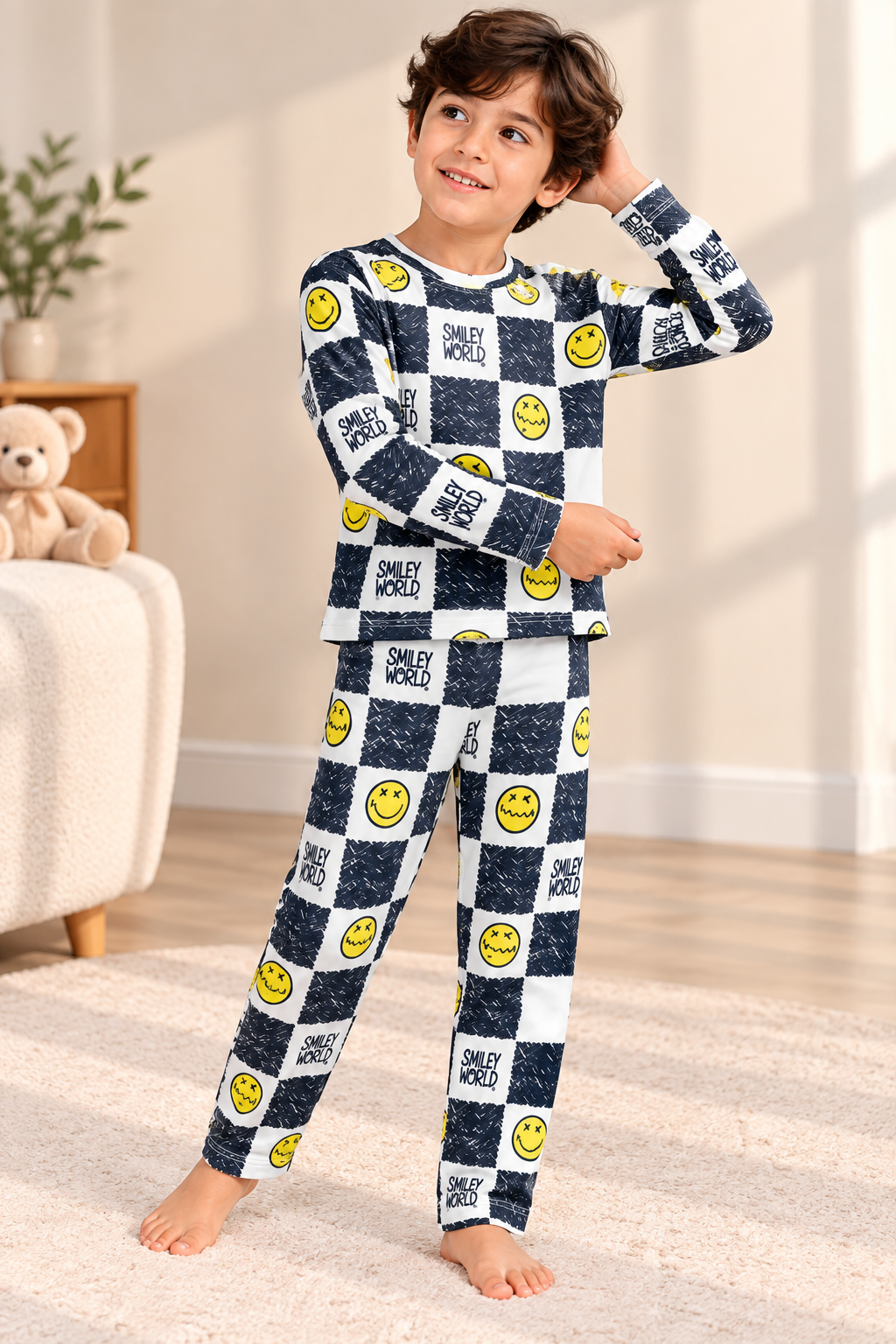 Unisex Kids’ Warm Printed Pajamas 🧸