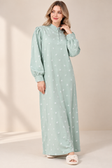 6408 Women’s Winter JET Cotton Galabeya ❄️
