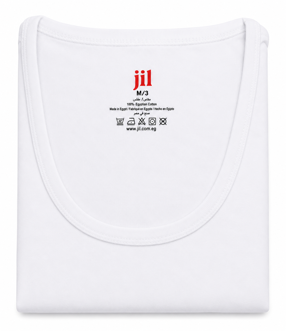 1309 JIL Men's Short Sleeve Undershirt – Red