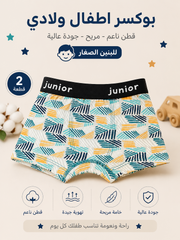 663 Kids’ Boys’ Cotton Boxer Briefs JUNIOR Back 2*1 Different Designs