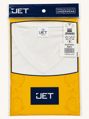 8256 JET Men's Short Sleeve V-Neck Undershirt