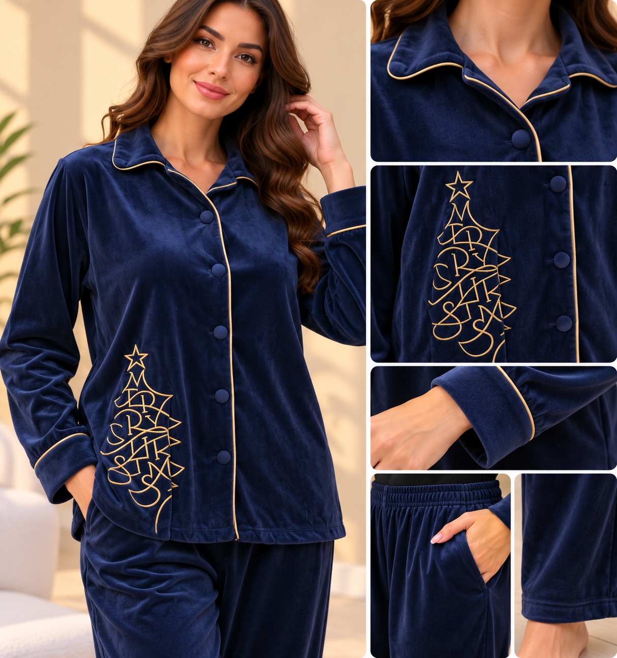 24/25 Women’s Winter Velvet Pajamas DAHAB