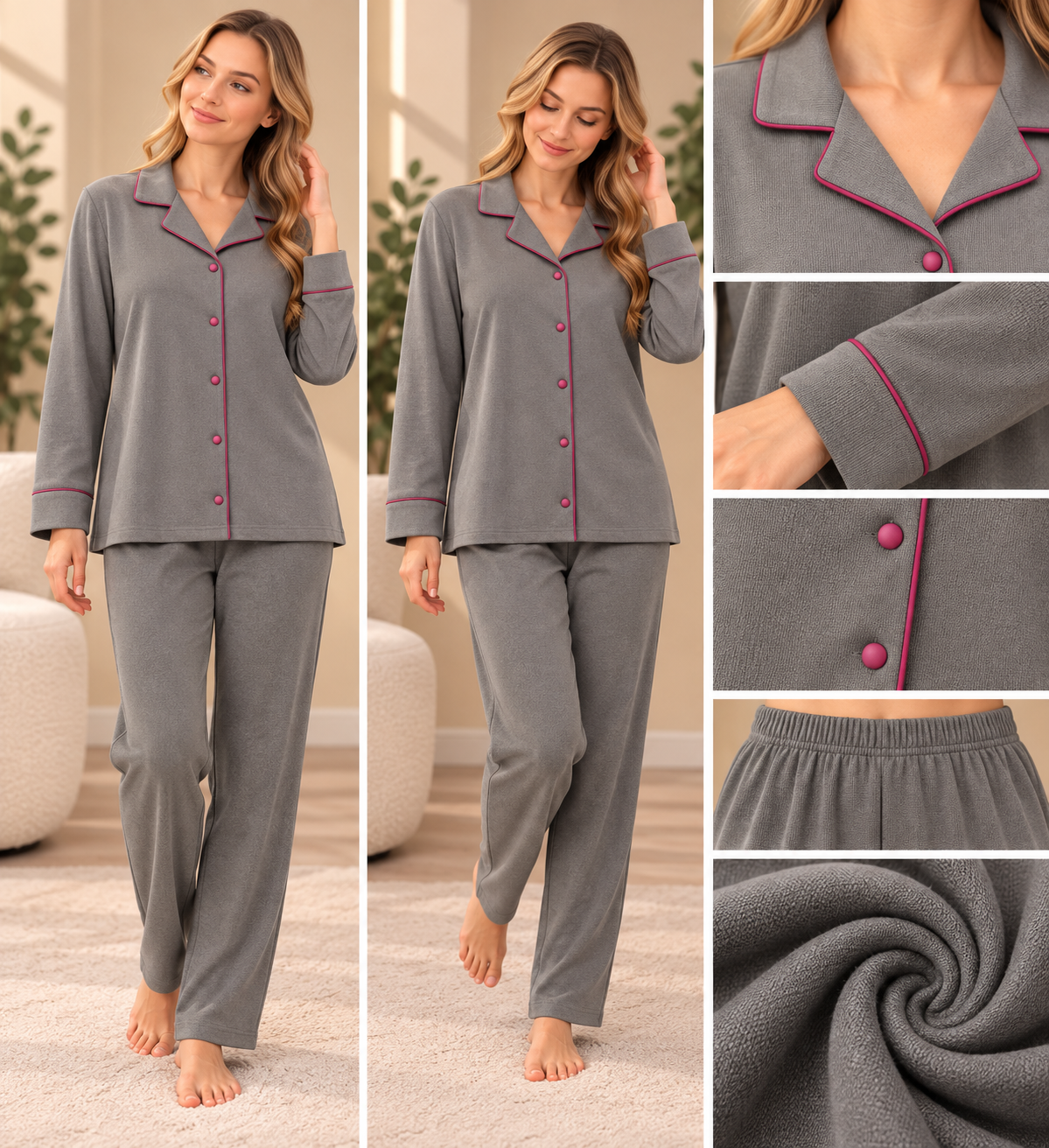 731107 Women's winter pajamas