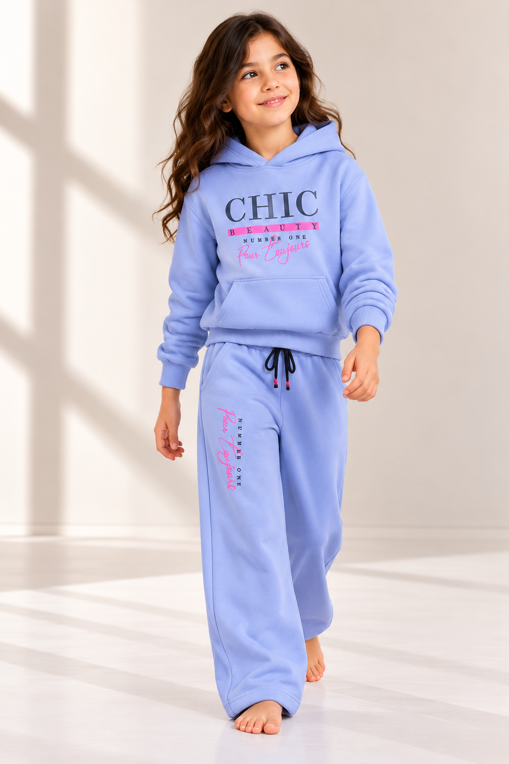 7071 Girls’ Winter Cotton Pajamas SIKA