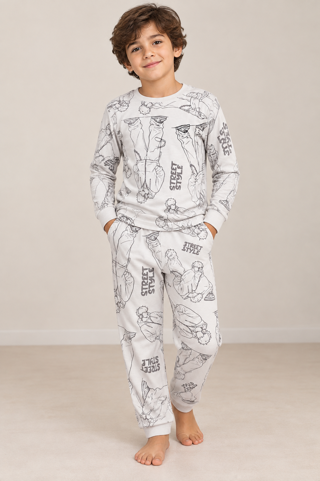 Unisex Kids’ Warm Printed Pajamas 🧸