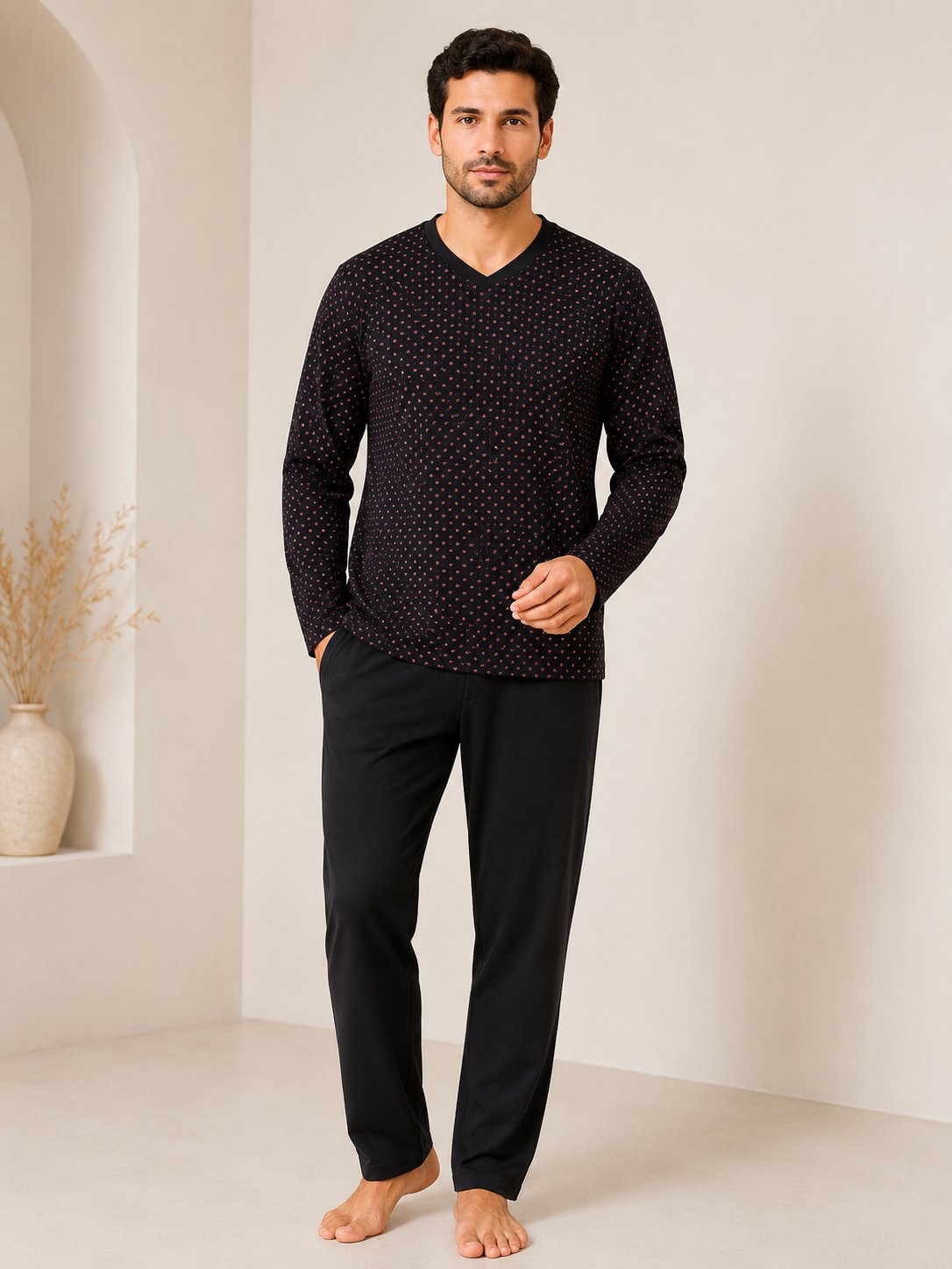6 Men’s Winter Cotton Pajamas