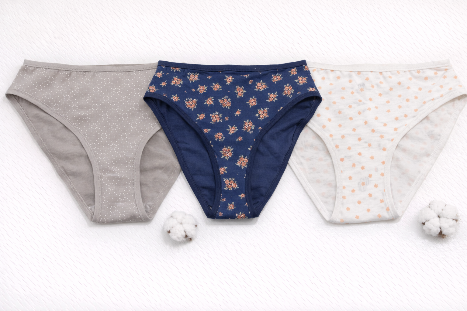 Panties Printed Milk – 3-Pack (Bikini / Brief / Midi / High Brief )