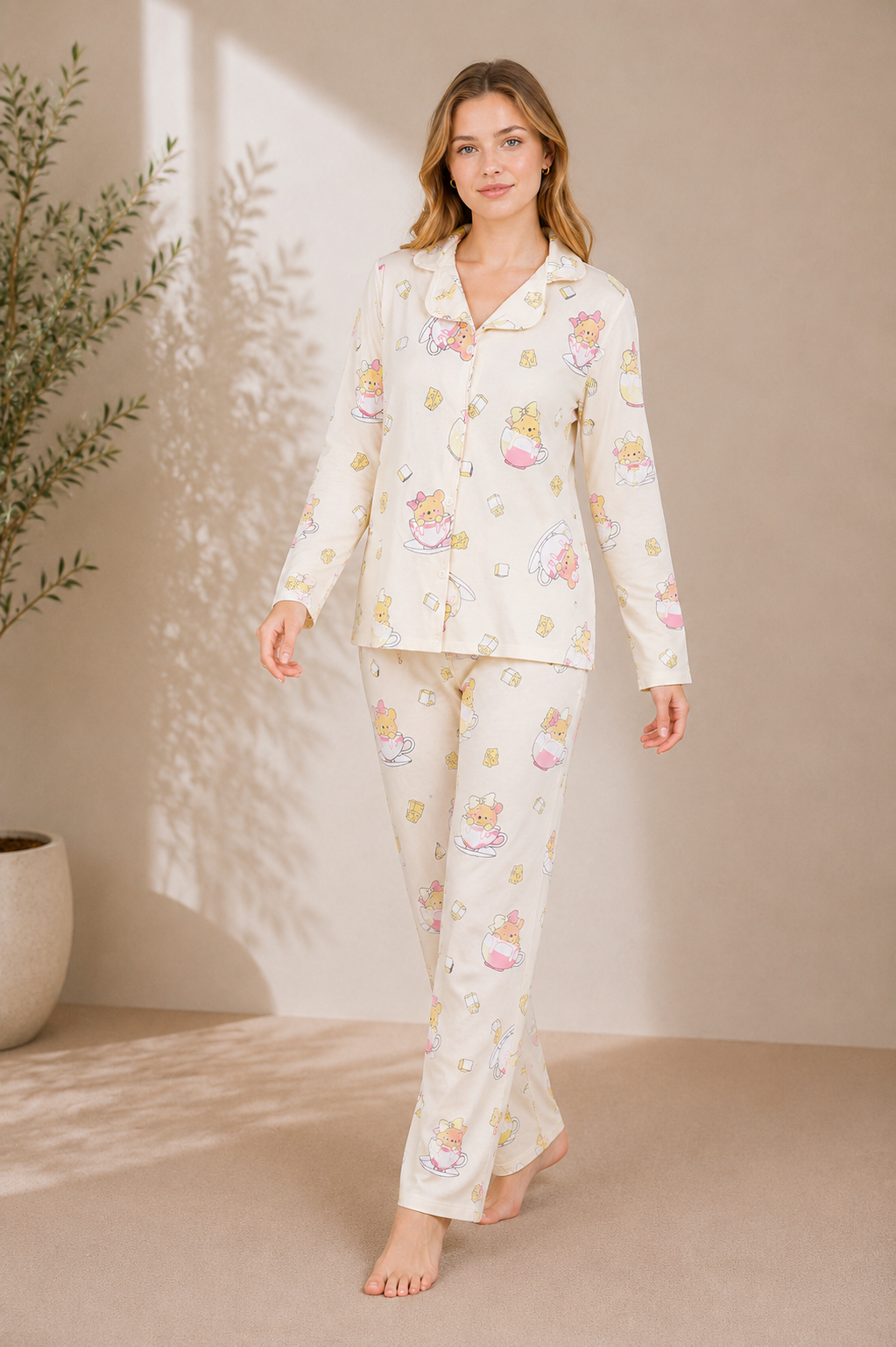 8096 Women’s Autumn Cotton Pajamas