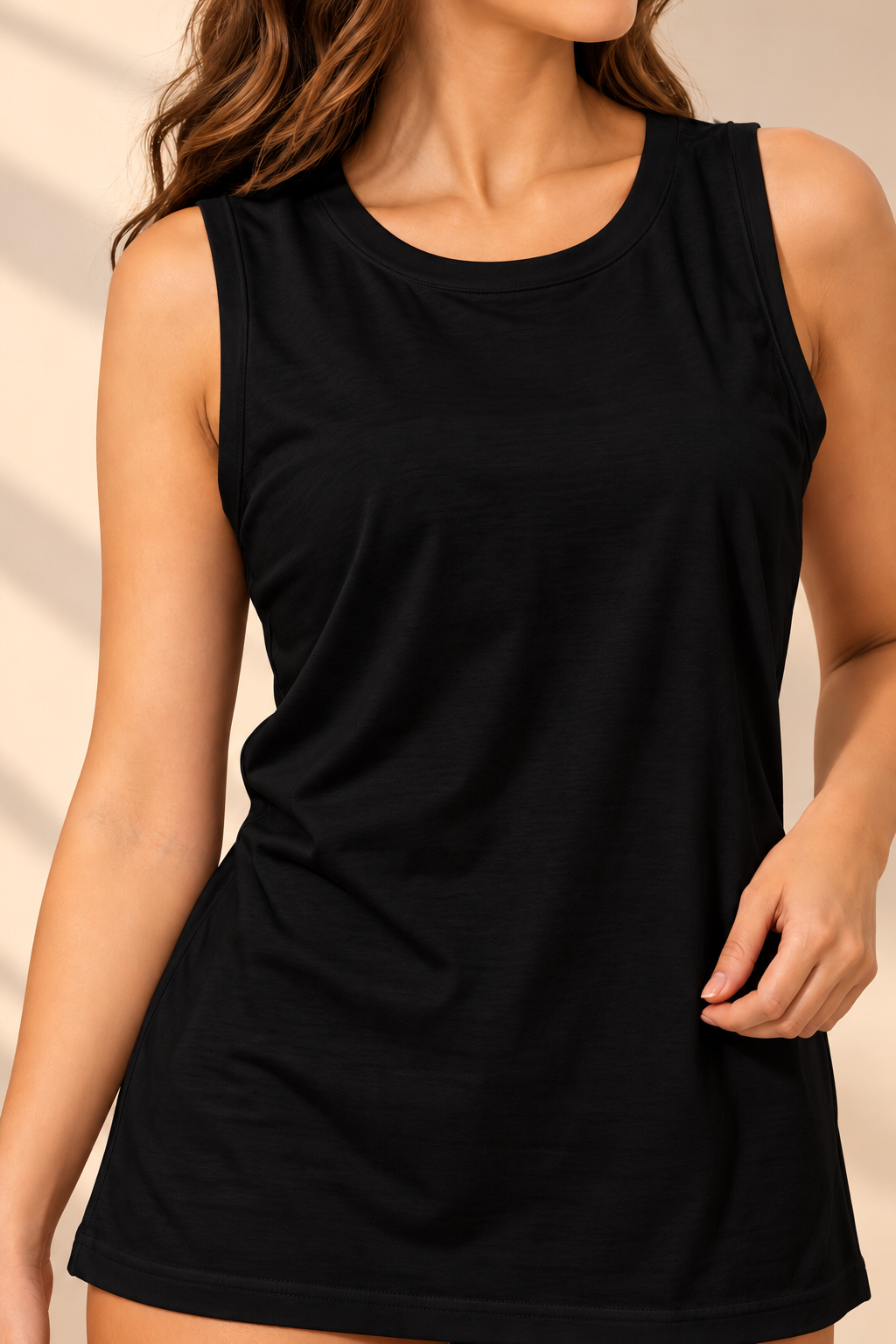 141 Women’s Cotton Rib Sleeveless Undershirt FLUER