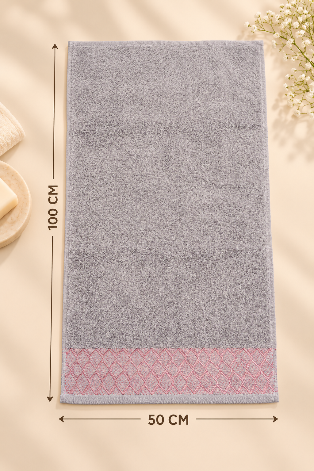 Cotton Towel 50 × 100 CM – 1 Piece