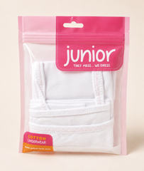 1474 Girls’ Kids White Cotton Camisole