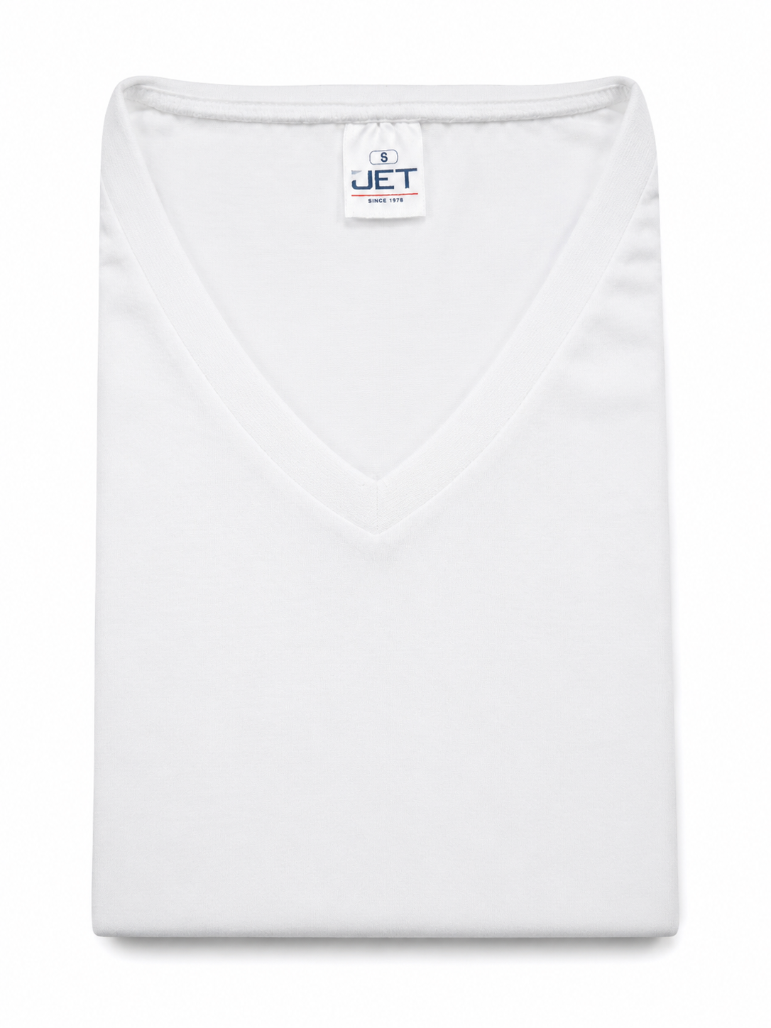 8256 JET Men's Short Sleeve V-Neck Undershirt