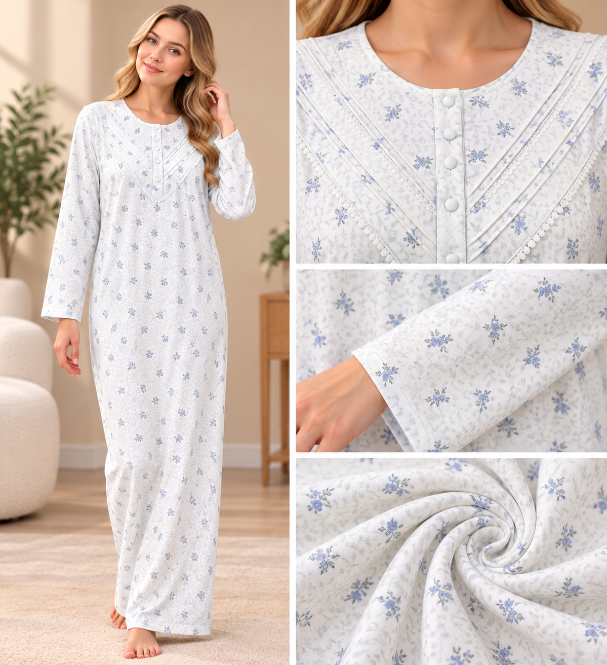 713503 Women’s Winter Cotton Galabeya