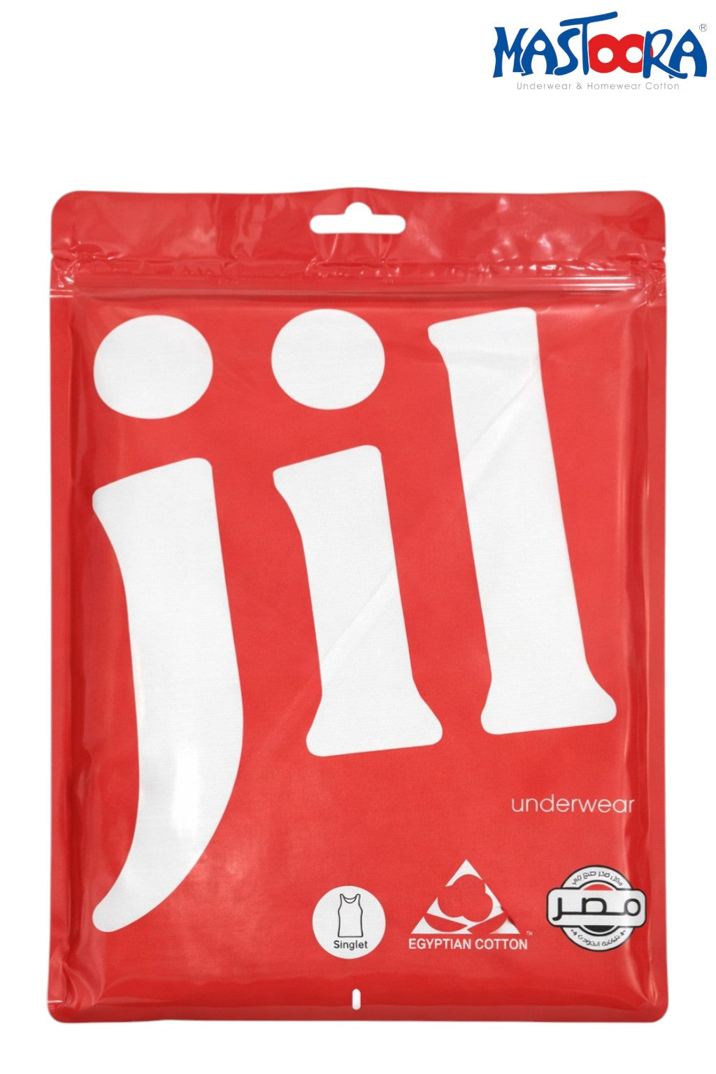 1109 JIL Men's Sleeveless Undershirt – Red