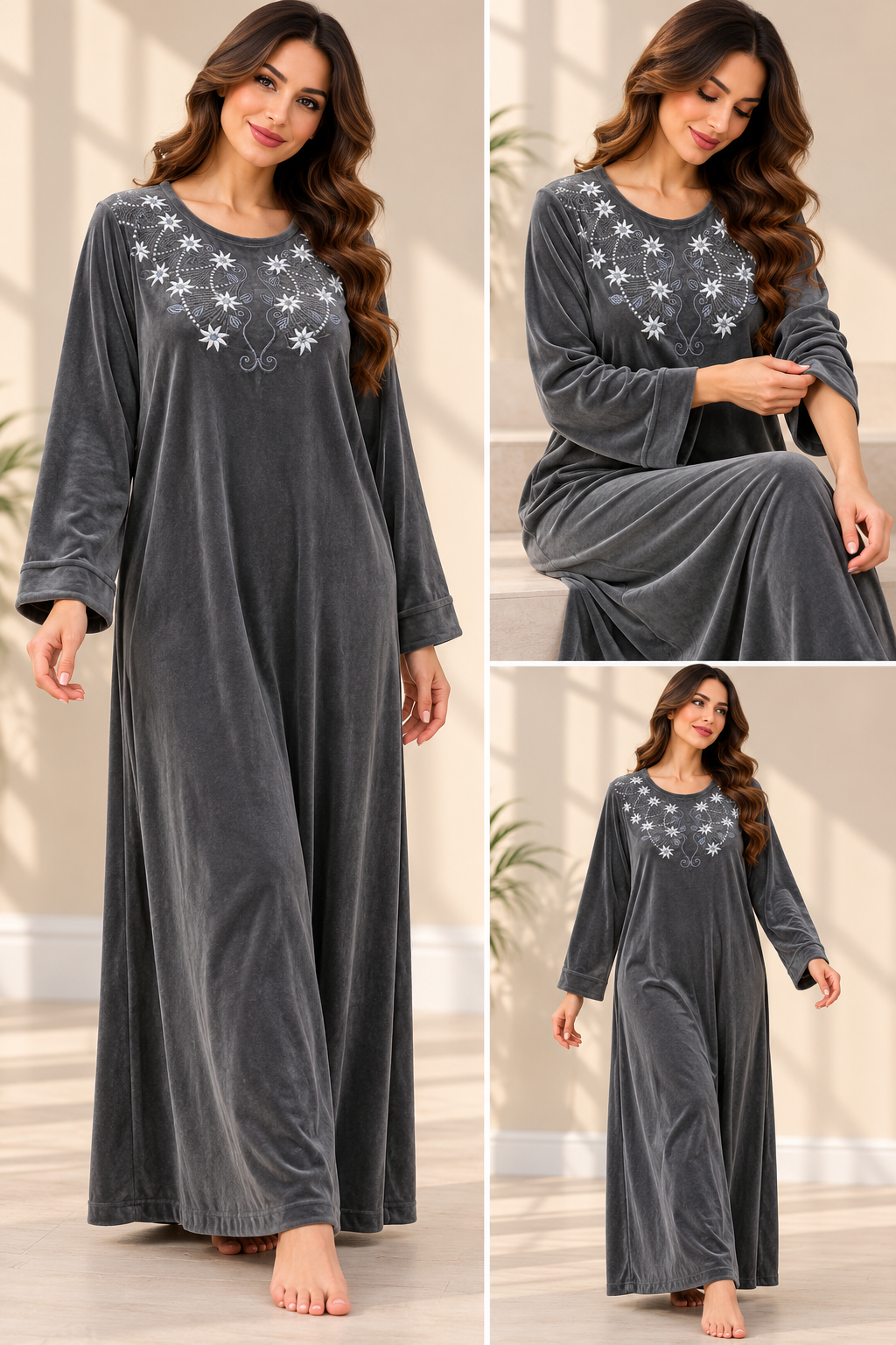 24/18 Women’s Winter Velvet Galabeya DAHAB