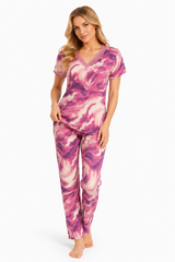 27406 KD Women's V-Neck Pajama Set