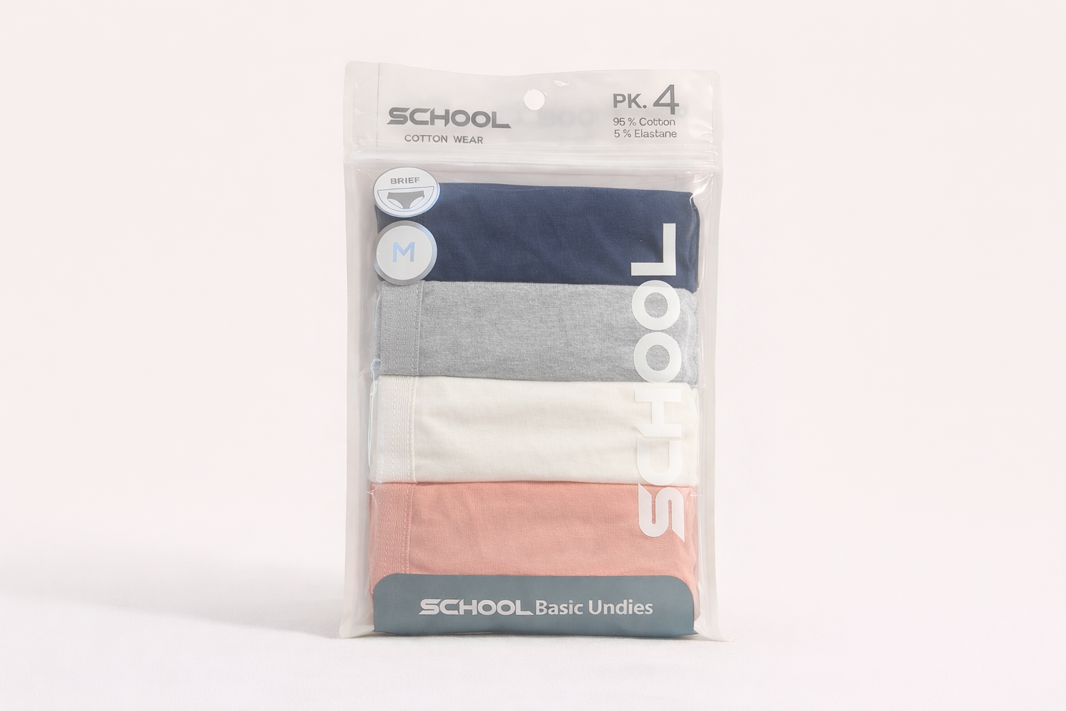 Panty School (Brief/Bikini) – Pack of 4 Pieces