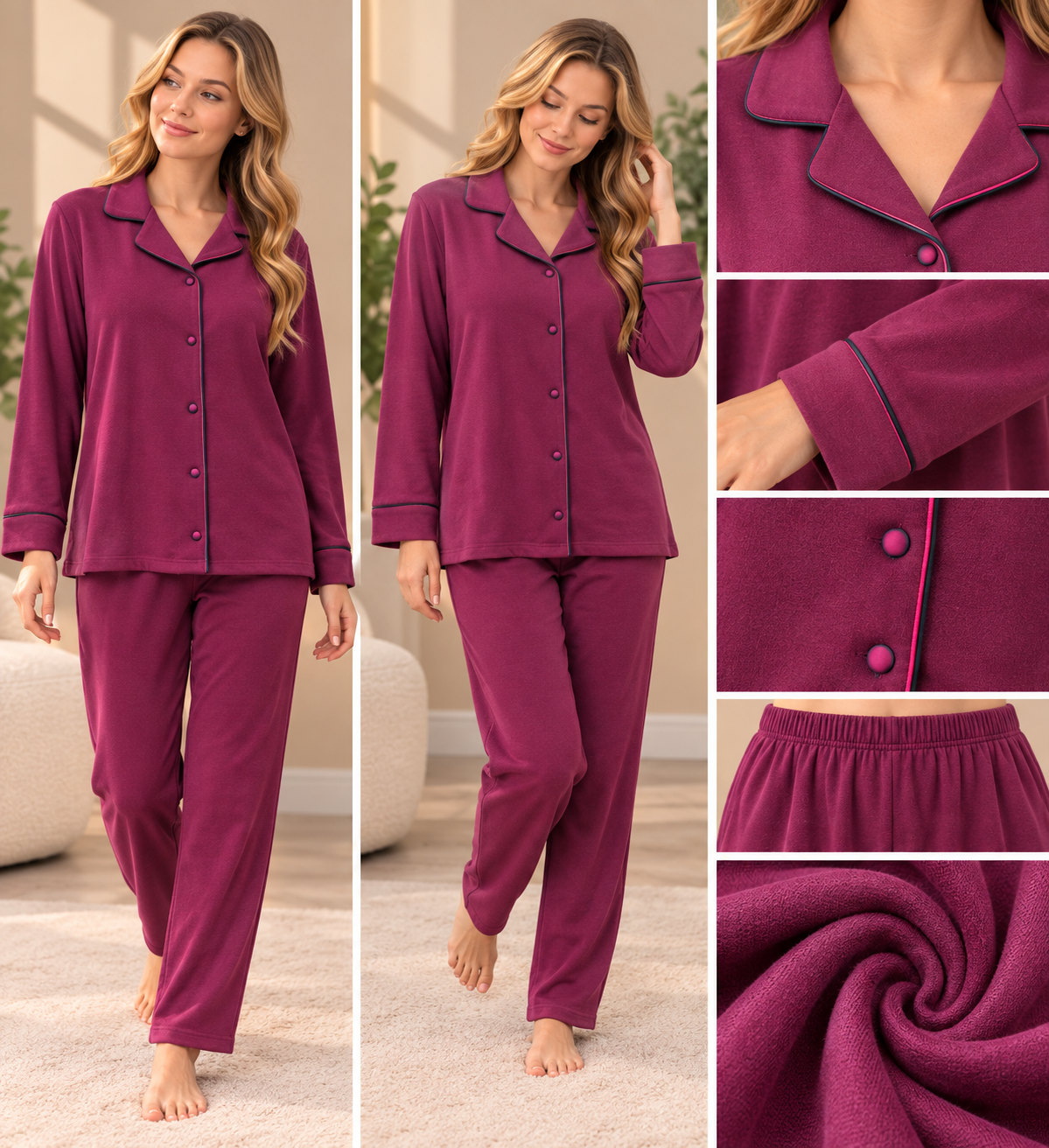 731107 Women's winter pajamas