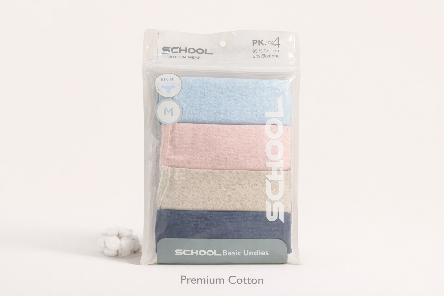 Panty School (Brief/Bikini) – Pack of 4 Pieces