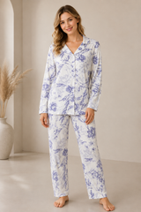 9072 Women’s Classic Autumn Cotton Pajamas