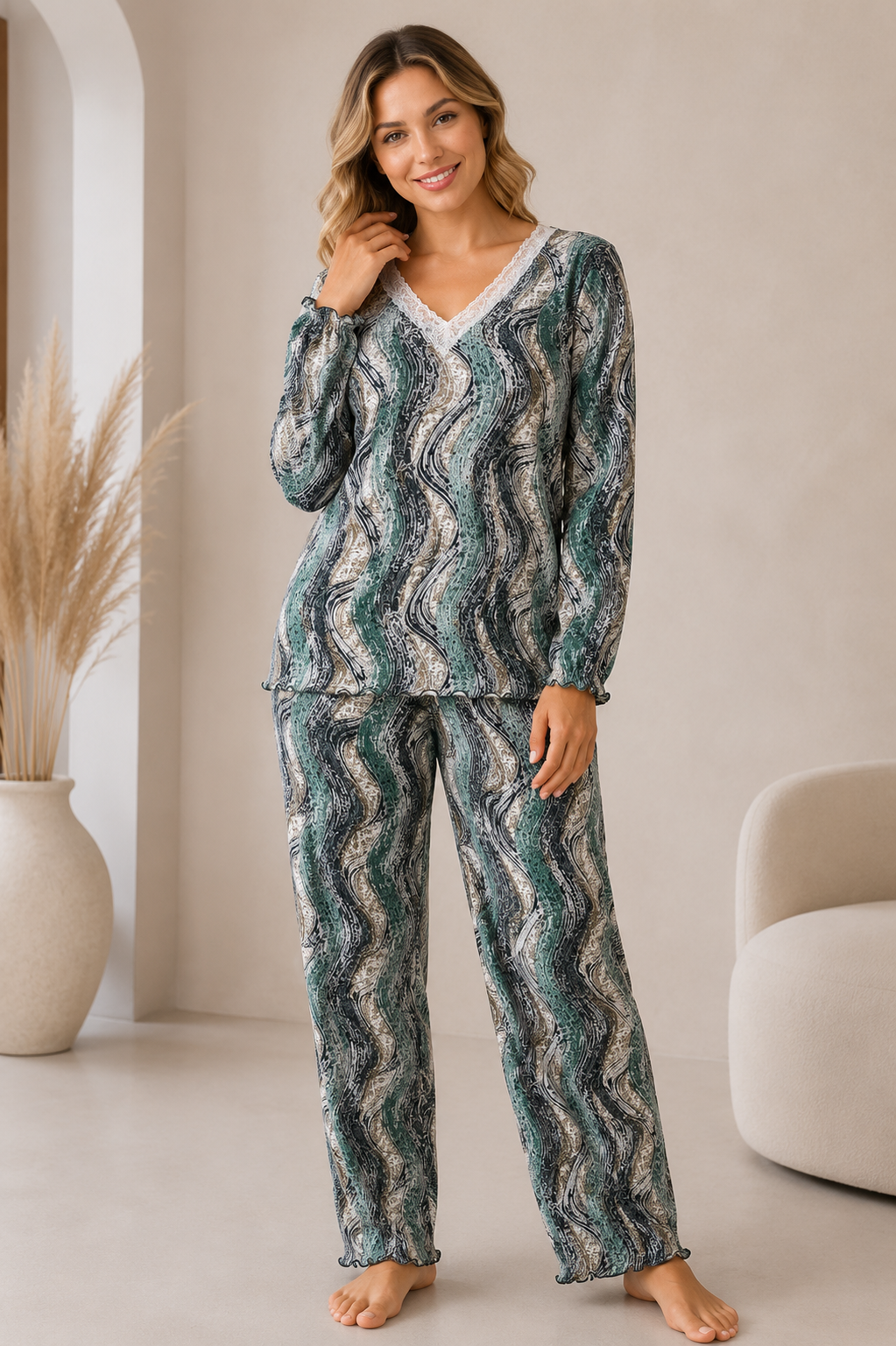 155 Women’s Autumn Viscose Pajamas FLUER
