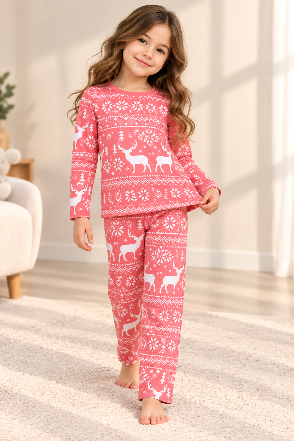 Unisex Kids’ Warm Printed Pajamas 🧸