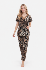27405 KD Women's V-Neck Pajama Set