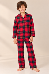 40 Unisex Kids’ Plaid Pajamas FLUER