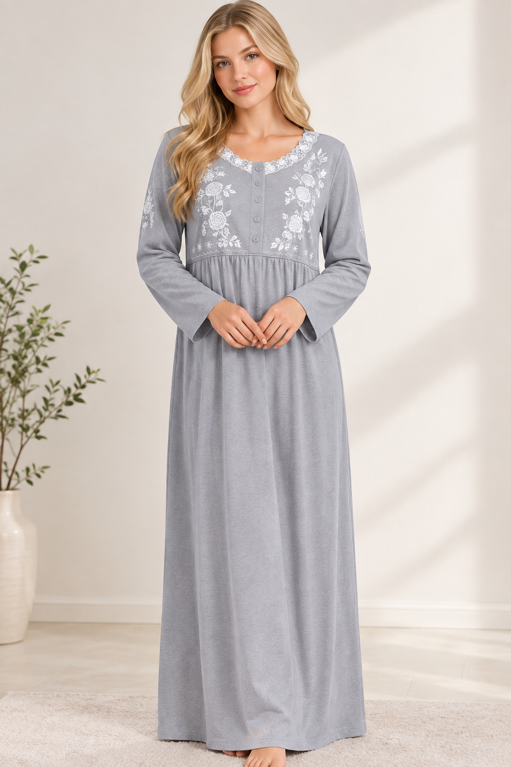 9748 Women’s Cotton Abaya ELLINZA