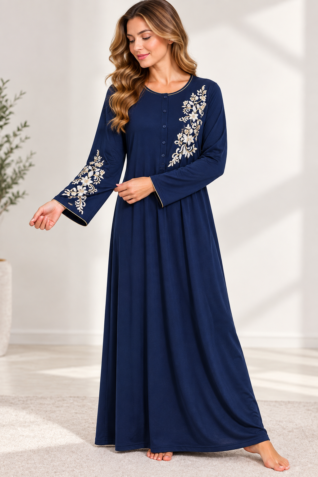 9750 Women’s Cotton Abaya ELLINZA