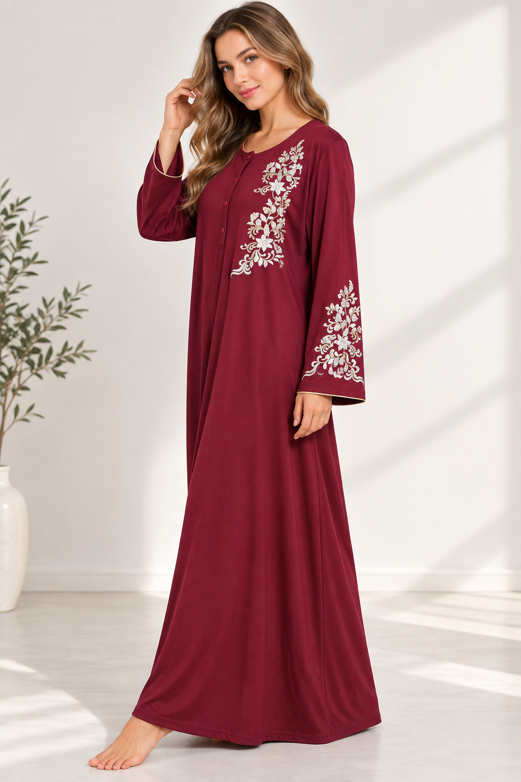 9750 Women’s Cotton Abaya ELLINZA