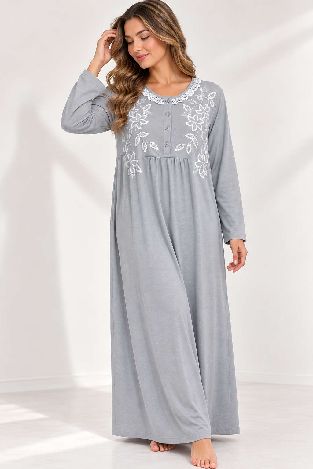 9751 Women’s Cotton Abaya ELLINZA