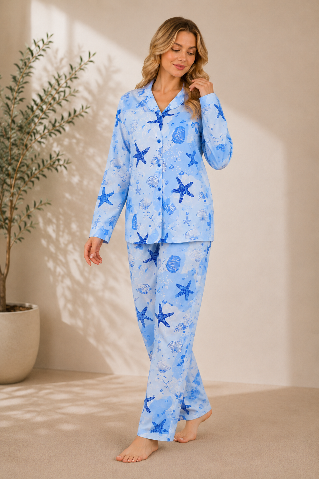 8055 Women’s Autumn Cotton Pajamas
