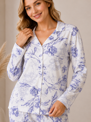 9072 Women’s Classic Autumn Cotton Pajamas