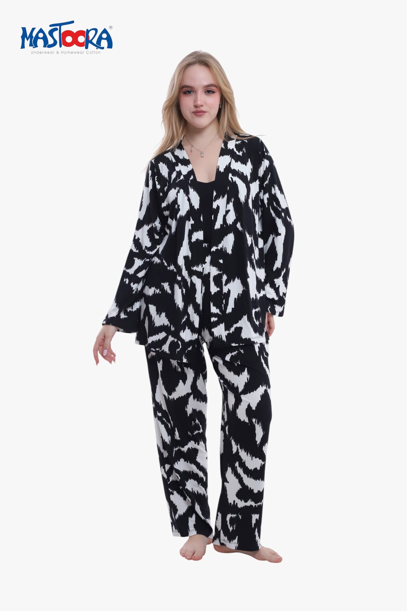 Print 2 Women's Viscose Pajamas Fleur