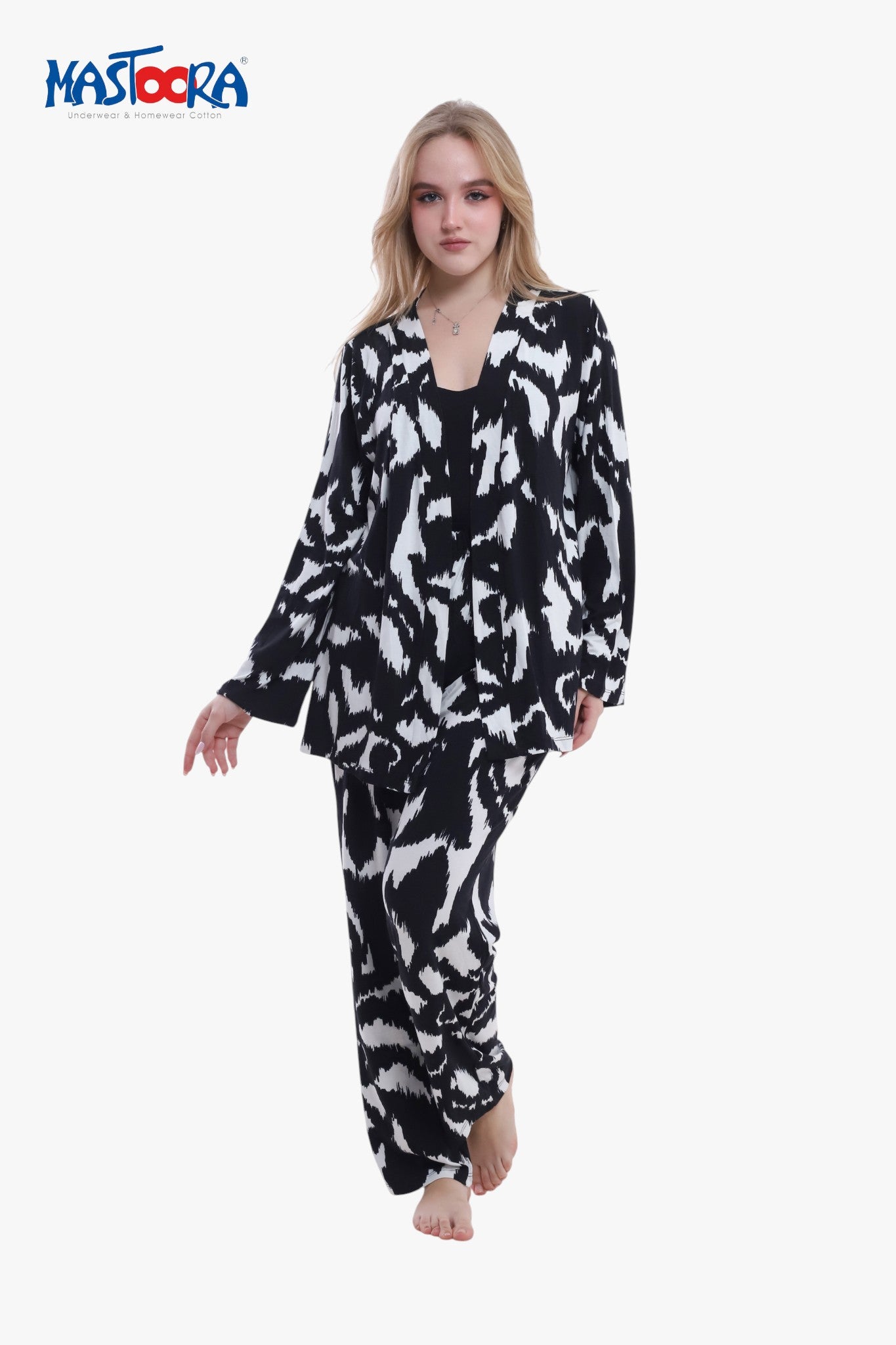 Print 2 Women's Viscose Pajamas Fleur